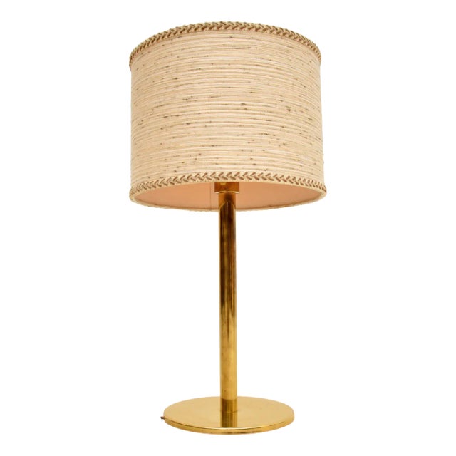 Vintage French Brass Table Lamp, 1970s For Sale