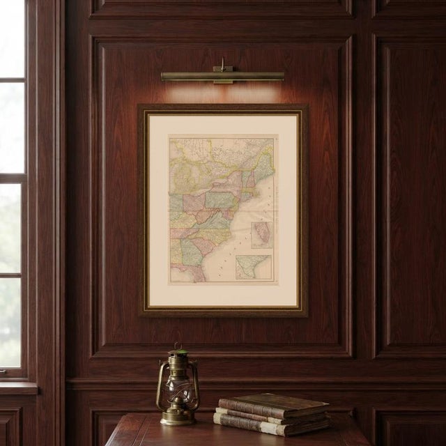 Antique Map of the Eastern United States with Florida Inset from Rand McNally, 1899 For Sale - Image 10 of 12