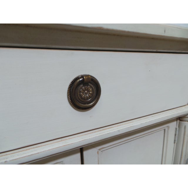 Gustavian Style Cabinet Bottom Nightstand For Sale - Image 4 of 10