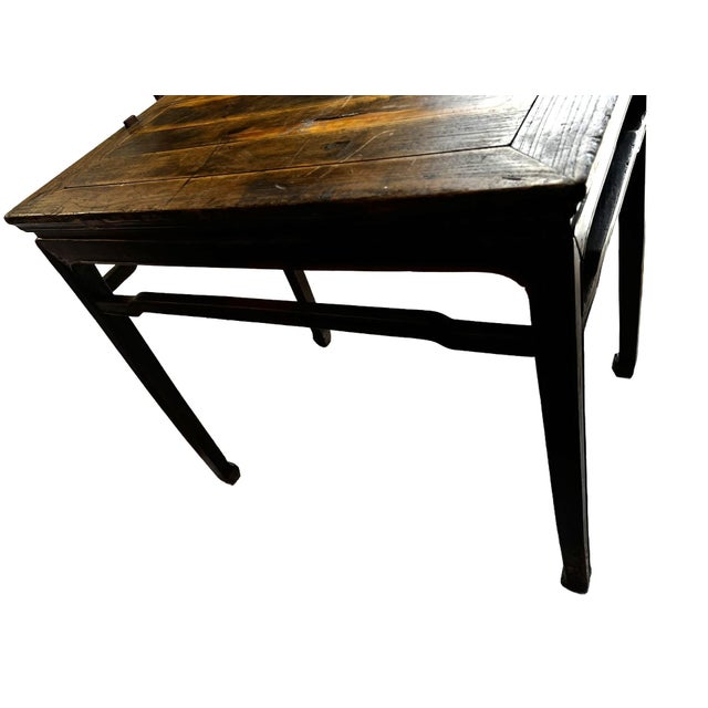 Antique Rectangular Table With Original Patina For Sale - Image 4 of 9