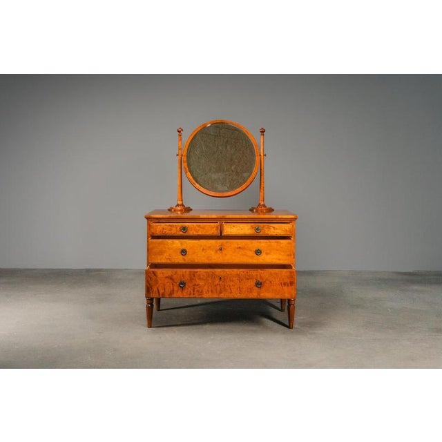 Early 20th Century Art Nouveau Chest of Drawers with Mirror For Sale - Image 4 of 18