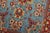 Qom Rug 2’7” X 4’2” Blue Wool Vintage Traditional Hand-Knotted Carpet For Sale - Image 4 of 10