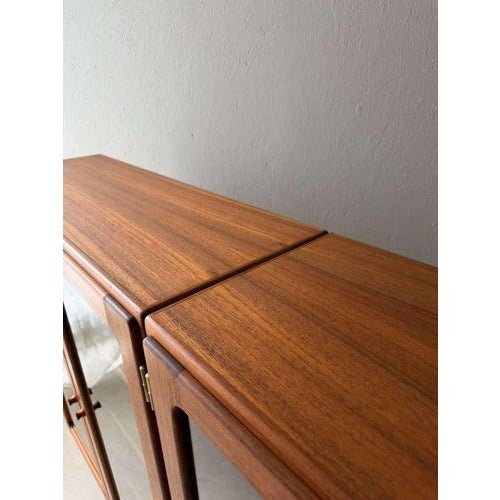 Vintage Danish Teak and Smoked Glass Display Cabinet, 1960s For Sale - Image 3 of 5