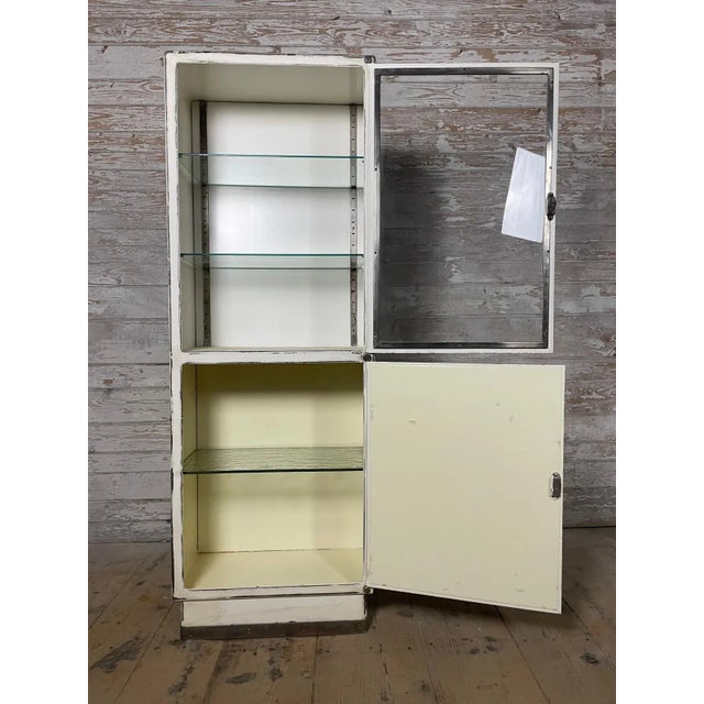 Vintage Glass Medicine Cabinet For Sale - Image 3 of 6