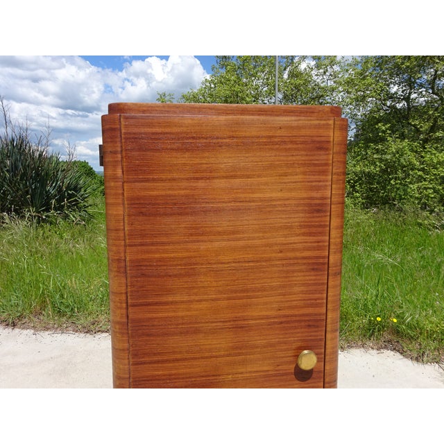 Wood Vintage Art Deco Filing Cabinet, 1940s For Sale - Image 7 of 18