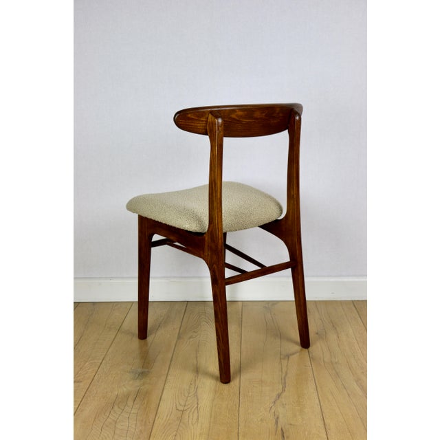 Vintage Beige Boucle Chairs from Rajmund Hałas, 1970s, Set of 3 For Sale - Image 12 of 18