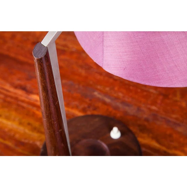 Danish Teak and Metal Table Lamp, 1950s For Sale - Image 9 of 11