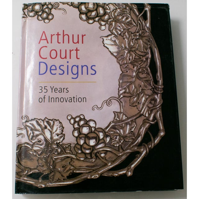 Arthur Court Aluminum Palm Frond Tray Centerpiece, Set of 2, 1977 For Sale - Image 14 of 15