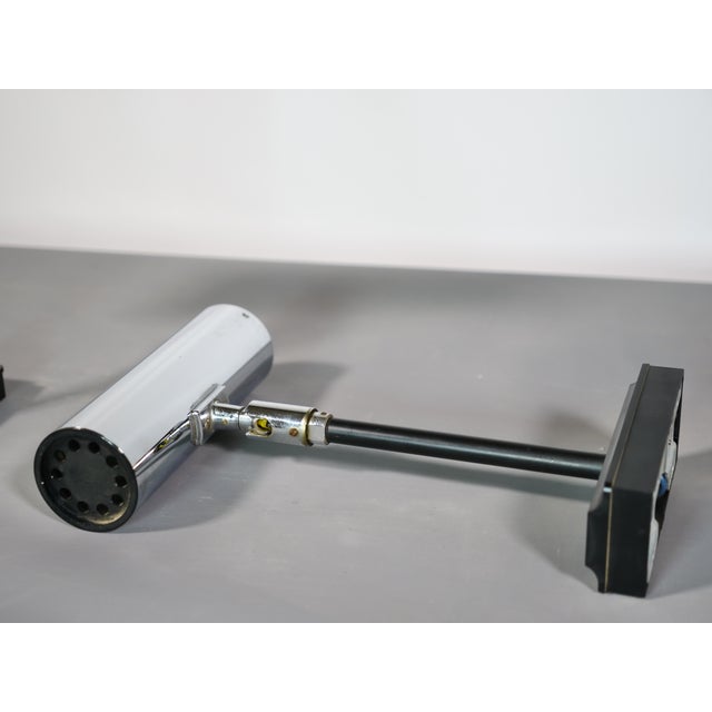 Space Age Chrome Wall Lights from Staff, 1970s, Set of 2 For Sale - Image 6 of 10