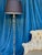 A stunning pair of French 1940s nickel plated floor lamps, featuring ornate stems made up of turned and cast bronze and...