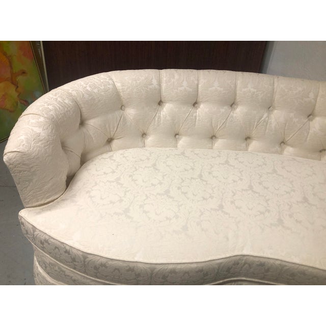 Henredon White Damask Sofa Dorothy Draper Chairish