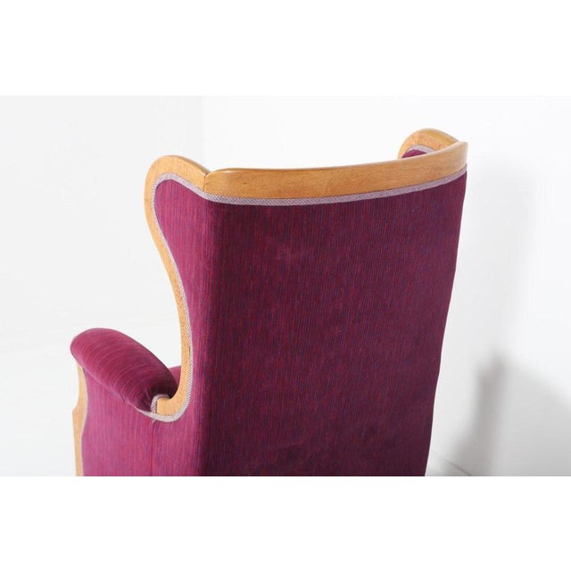 Pink Lounge Chairs by Oscar Nilsson, 1960s, Set of 2 For Sale - Image 8 of 13