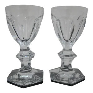 Baccarat France Harcourt Crystal Aperitif Cocktail Cordial 3 5/8" Glass Set
