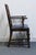 Vintage Antique Solid Oak Rustic Gothic Jacobean Tudor Style Dining Arm Chair For Sale In Kansas City - Image 6 of 11