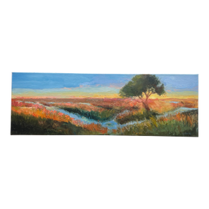 Marsh Panorama III, Original Oil Painting by Julia Lawing