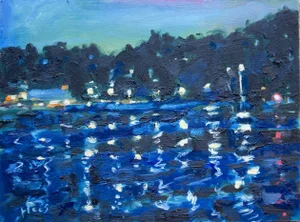 Ivar’s at Coulon Park, Expressionist Oil Painting