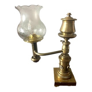 Early 19th Century Argand Lamp, Electrified For Sale