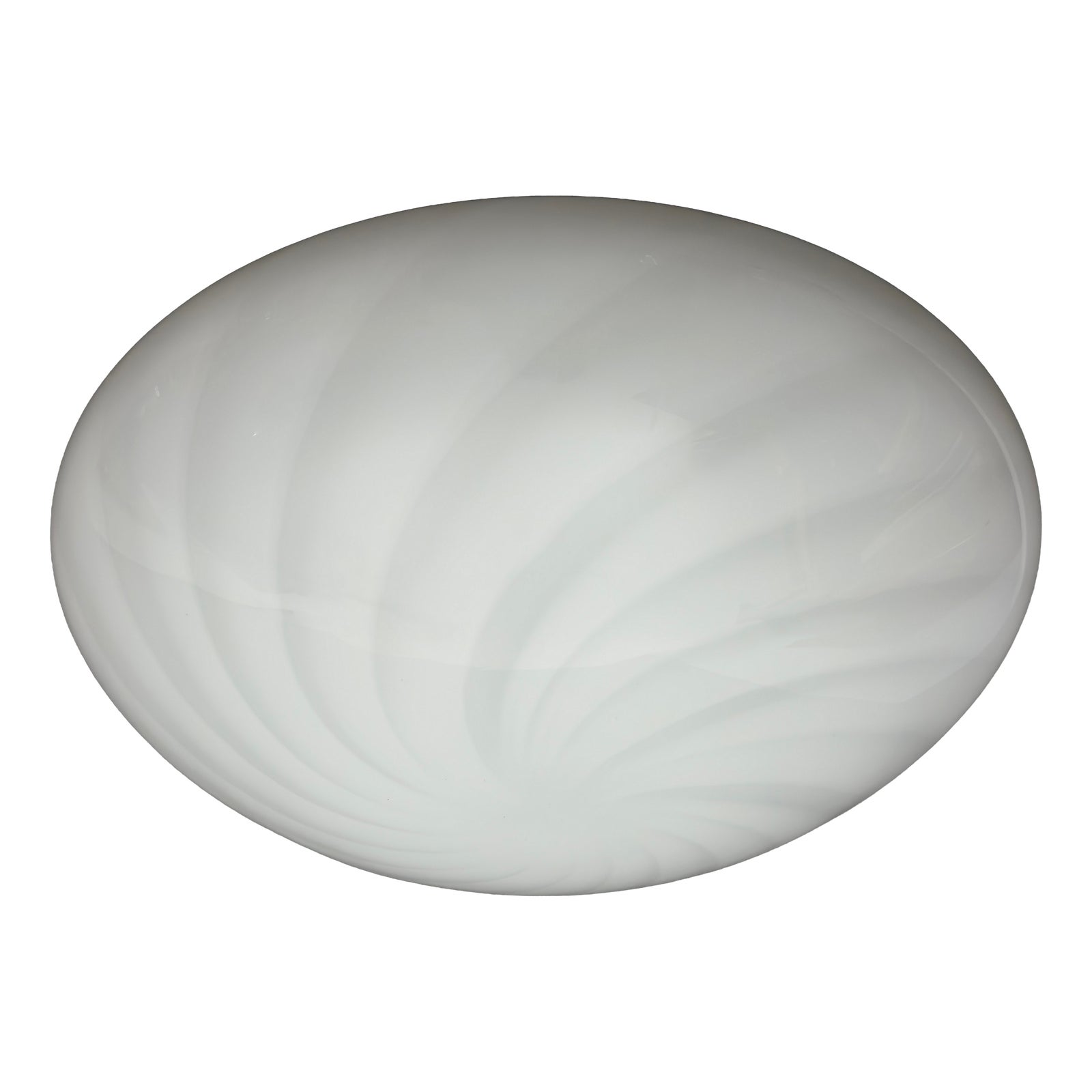 Space Age Murano Glass Swirl Ceiling Lamp in Glossy White, 1970s | Chairish