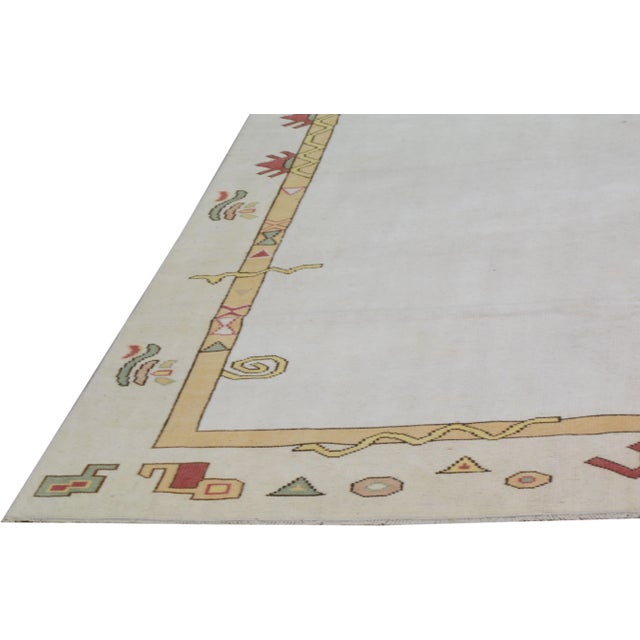 1970s Vintage Turkish Anatolian Hand Knotted Wool Rug, 5'7x9 For Sale - Image 5 of 6