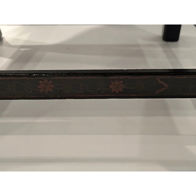 Wood George III Style Mahogany & Leather Armchairs -A Pair For Sale - Image 7 of 12