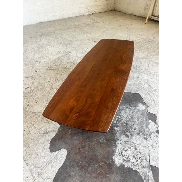 1960s Mid Century Modern Walnut Coffee Table For Sale - Image 5 of 6