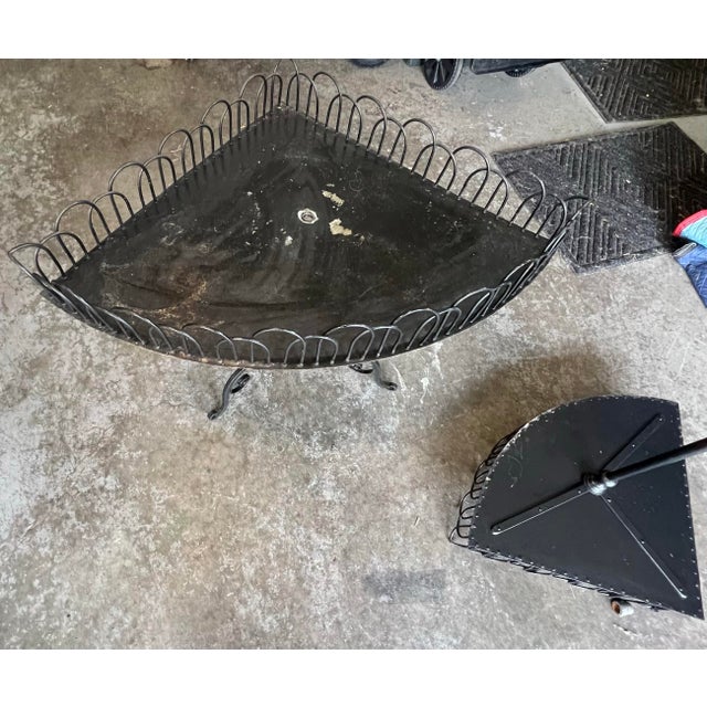 Late 19th Century Victorian Wrought Iron Two Tiered Corner Planter For Sale - Image 5 of 11