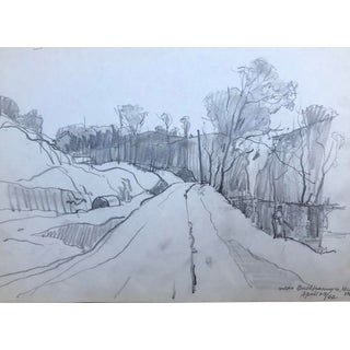 1962 Norman Kent Buckhannon West Virginia Landscape For Sale