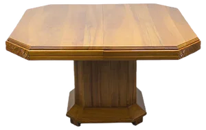 Art Deco Solid Walnut Extendable Dining Table, 1920s