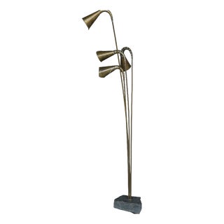 Vintage Artisanal Brutalist Belgian Floor Lamp, 1990s For Sale