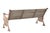 Vintage Anglo-Indian Painted Teakwood and Cast-Iron Garden Bench For Sale - Image 4 of 4