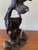 Antique Japanese Cast Iron Hinged Wing Eagle Sculpture For Sale - Image 4 of 11
