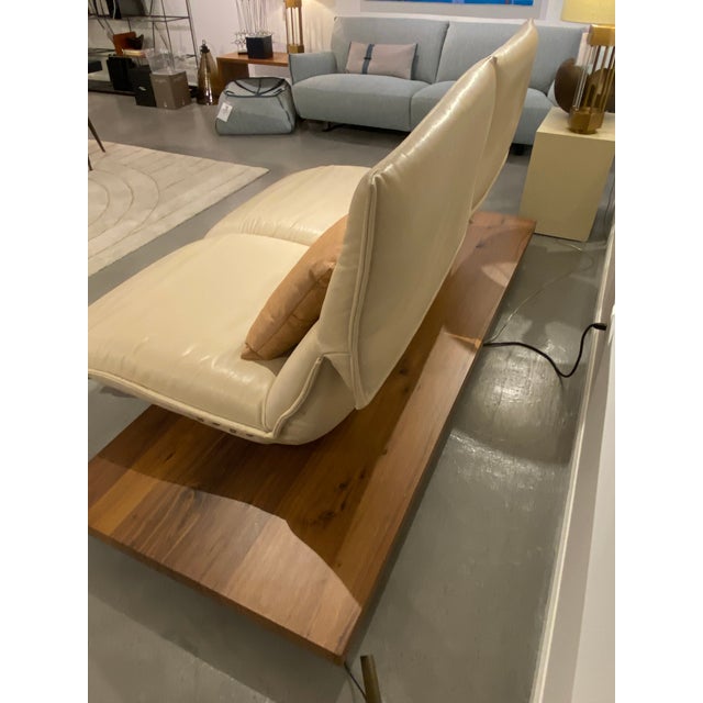 2020s Leather Reclining Lounge Sofa, Label: Koinor Modern Leather Seating For Sale - Image 5 of 17
