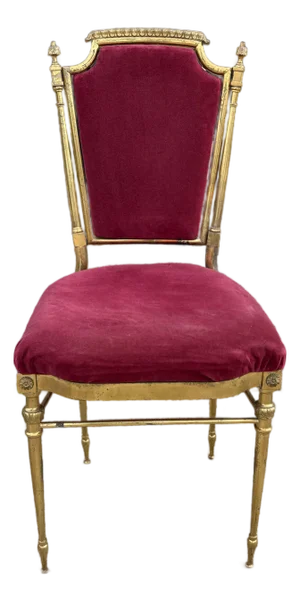 Vintage Italian Brass Chiavari Chair