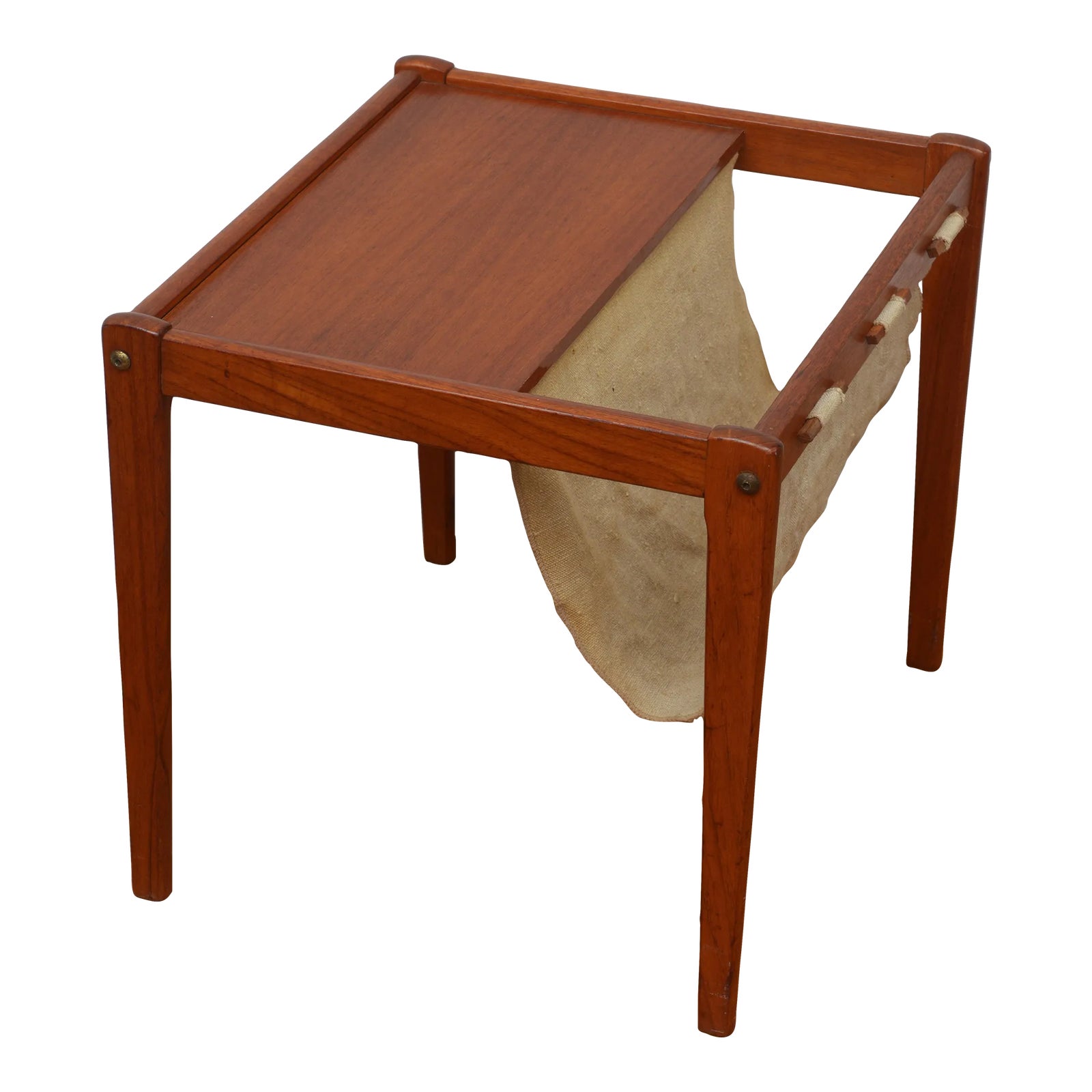 Brdr Furbo Danish Modern Teak Magazine Rack End Table 1970s Signed ...