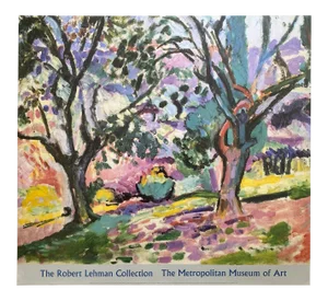 Henri Matisse Vintage 1996 Lithograph Print Fauvism Museum Poster " Promenade Among the Olive Trees " 1905