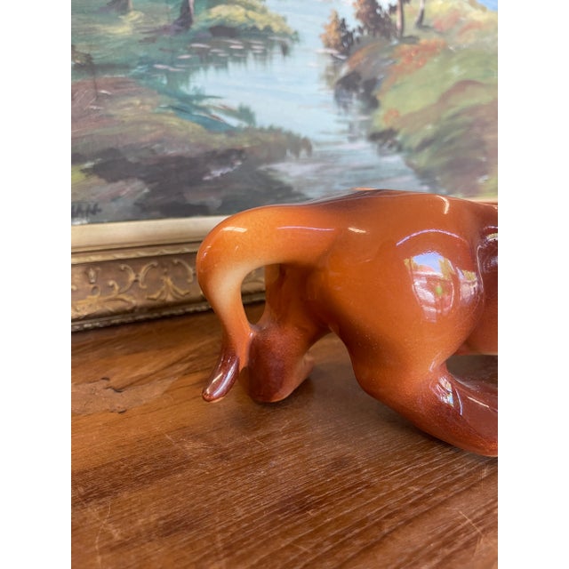 1970s Vintage Hull Pottery Dachshund Planter, Mid-Century Ceramic Dog Figurine, Usa For Sale - Image 5 of 10