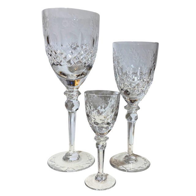 1960s 1960s Rogaska "Galia" Crystal Stemware Service - Set of 12 For Sale - Image 5 of 8