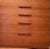 Ramseur Mid Century Modern 5 drawer dresser with removable glass top Stamped with Ramseur furniture mark in drawer Comes...