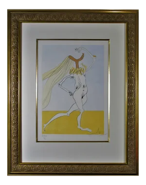 Salvador Dalí­, Nu Aux Violettes, 1975