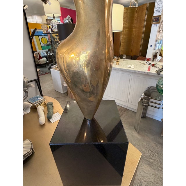 1960s Artist Proof Limited Edition Bronze Sculpture Signed Numbered A. P. 1/6 Style Constantin Brancusi For Sale - Image 5 of 8