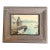 1970’s Original Fishing Village With Boats Watercolor Painting Distressed Wood Frame For Sale