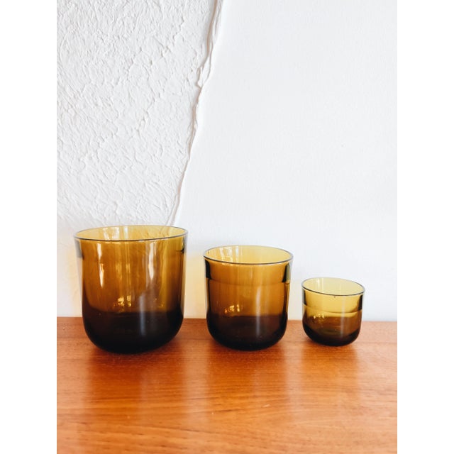 Beautiful hand blown cocktail glass set created by Finish designer, Kaj Franck for Nuutajarvi Notsjo. 12 water / cocktail...