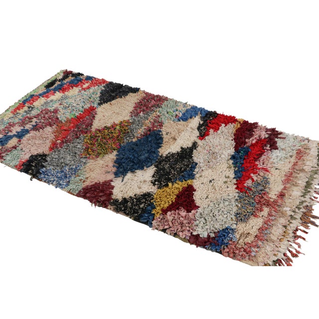 Rug & Kilim Vintage Moroccan Runner Rug With Colorful Geometric Patterns, From Rug & Kilim For Sale - Image 4 of 7