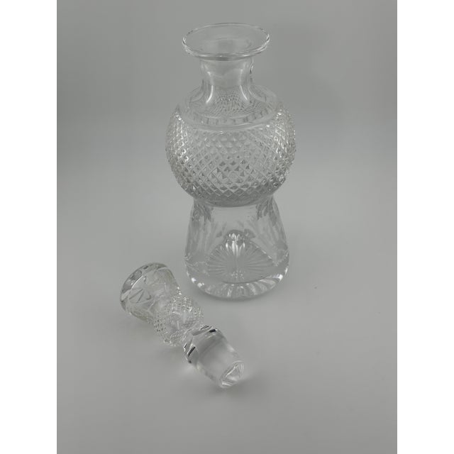 1970s Scottish Crystal Cordial Decanter, Edinburg Vintage Thistle Pattern, 8" Tall For Sale - Image 5 of 12