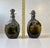 Danish Decanters in Green Glass and Pewter, 1910s, Set of 2 For Sale - Image 12 of 14