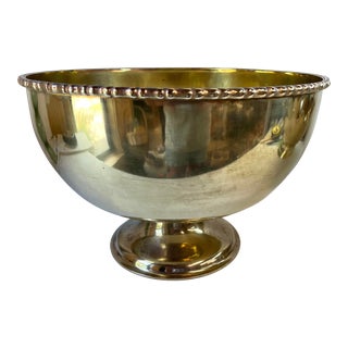Vintage Monumental Brass Bowl For Sale