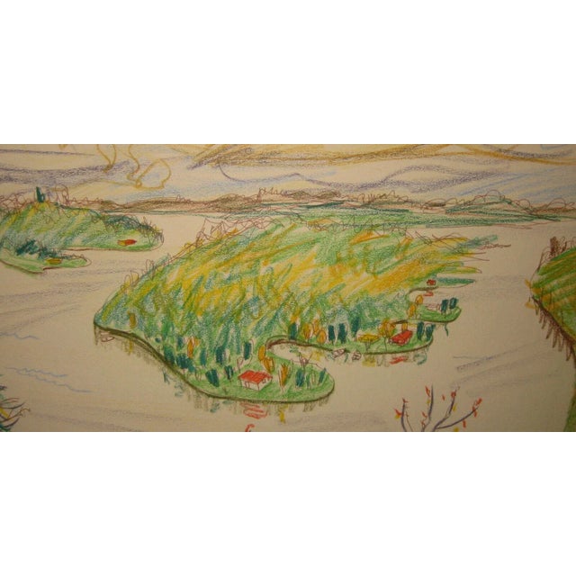 1957 Ozark Spring Modernist Drawing For Sale - Image 10 of 13