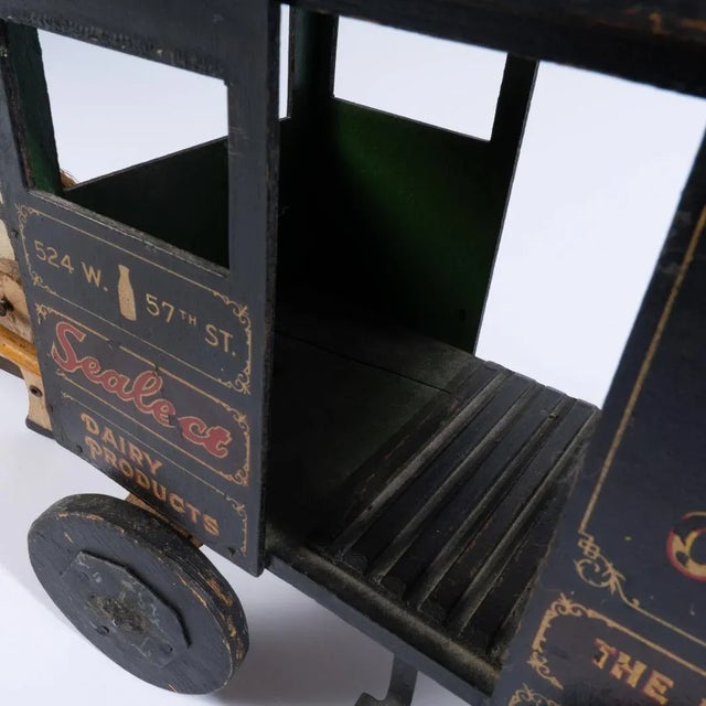 Early 20th Century Antique Sheffield Farms Company Toy Milk Wagon For Sale - Image 5 of 12