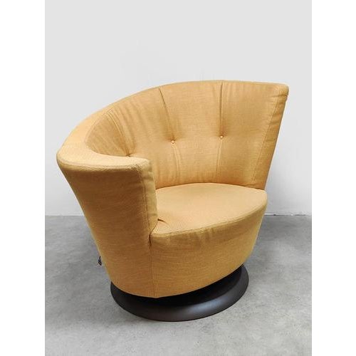 Italian Arabella Swivel Lounge Chair by Massimo Scolari for Giorgetti For Sale - Image 4 of 6
