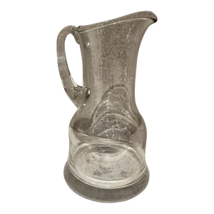 1970s Modernist Style Glass Pitcher